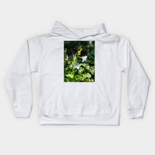 White ornamental tobacco Kids Hoodie